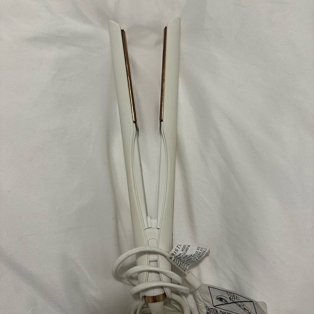 White and Gold Hair Straightener